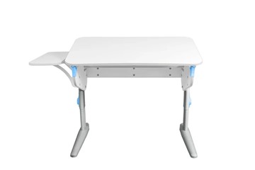 Детский стол-трансформер 5/100 (СУТ.46) + Polka_b 5/550 Рамух белый/серый/ниагара в Тарко-Сале