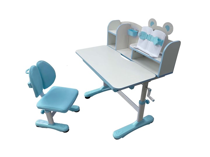 Растущий стол и стул Carezza Blue FUNDESK в Лабытнанги - изображение 1