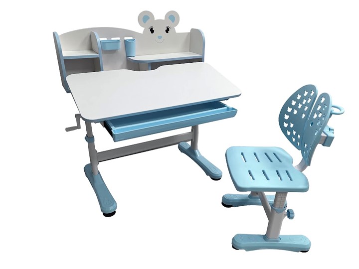 Растущий стол и стул Carezza Blue FUNDESK в Салехарде - изображение 4