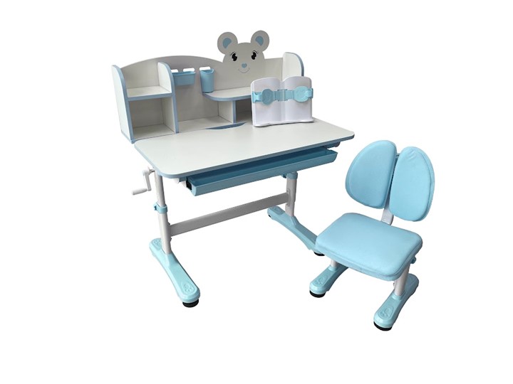 Растущий стол и стул Carezza Blue FUNDESK в Губкинском - изображение 5