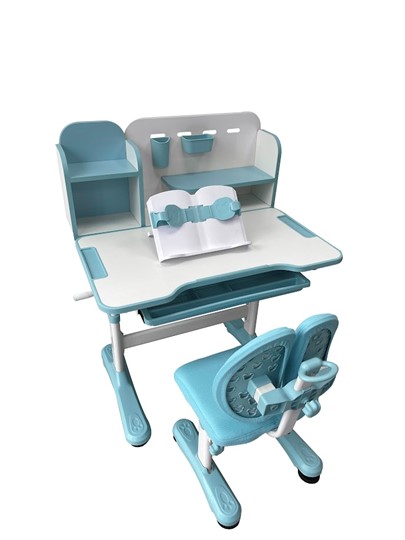 Парта растущая и стул Vivo Blue FUNDESK в Губкинском - изображение 2