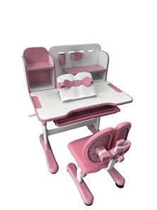 Парта растущая и стул Vivo Pink FUNDESK в Салехарде - предосмотр 2