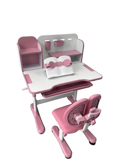 Парта растущая и стул Vivo Pink FUNDESK в Надыме - изображение 2
