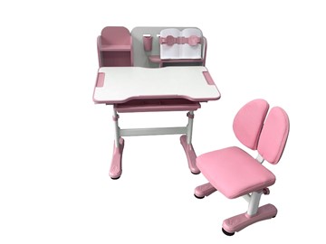 Парта растущая и стул Vivo Pink FUNDESK в Тарко-Сале - предосмотр 3