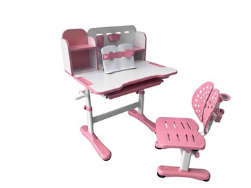 Парта растущая и стул Vivo Pink FUNDESK в Лабытнанги