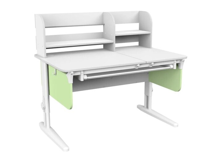 Детский стол-трансформер Lp/70-45 (СУТ.62 PRO) белый/белый/фисташковый в Салехарде - изображение 1