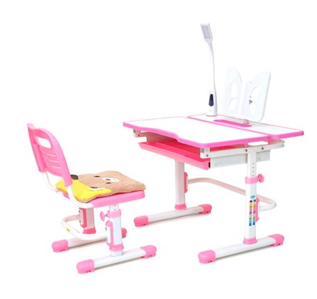Растущий стол RIFFORMA SET-07, розовый в Салехарде - изображение