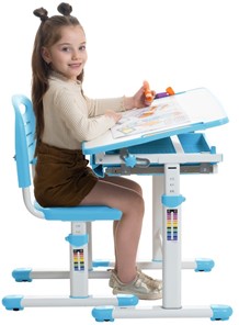 Детский стол-трансформер SET Holto-2А голубой в Салехарде - предосмотр 1