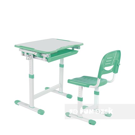 Парта растущая + стул Piccolino Green в Губкинском - изображение