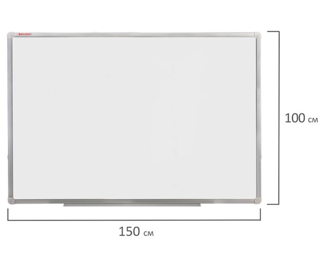 Магнитная доска для рисования BRAUBERG 100х150 см, алюминиевая рамка в Надыме - изображение 8