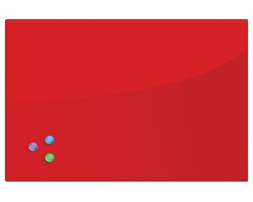 Доска магнитно-маркерная стеклянная BRAUBERG 40х60 см, красная в Новом Уренгое