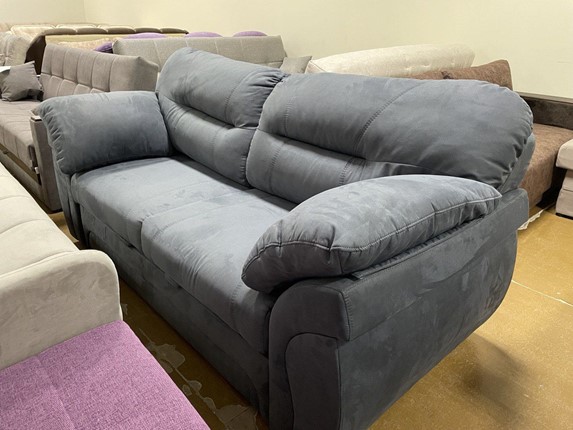 Прямой диван Шарлотта 3 Antares 13 иск. замша в Салехарде - изображение