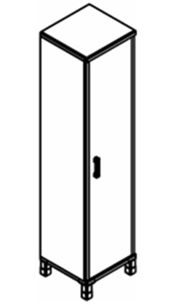 Шкаф для одежды Born В-702.1 L/R 475х450х2054 мм в Лабытнанги - изображение