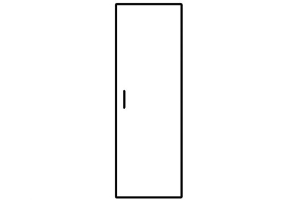 ДГ-1 Дверь гардероба ГБ-1 514х18х1900 мм в Лабытнанги - изображение