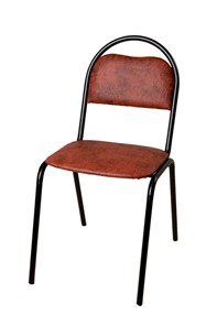 Офисный стул Стандарт СРП-033 Эмаль коричневый кожзам в Салехарде